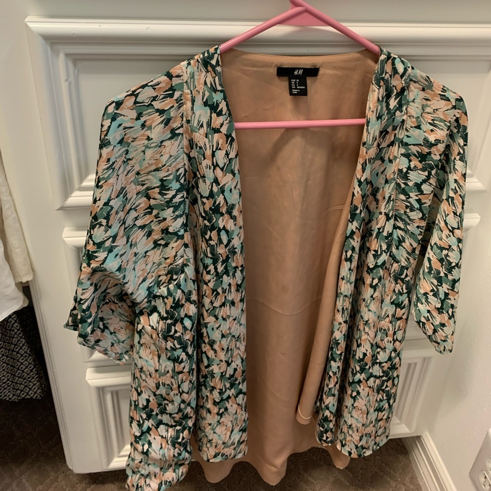 H&M Silk Kimono Jacket